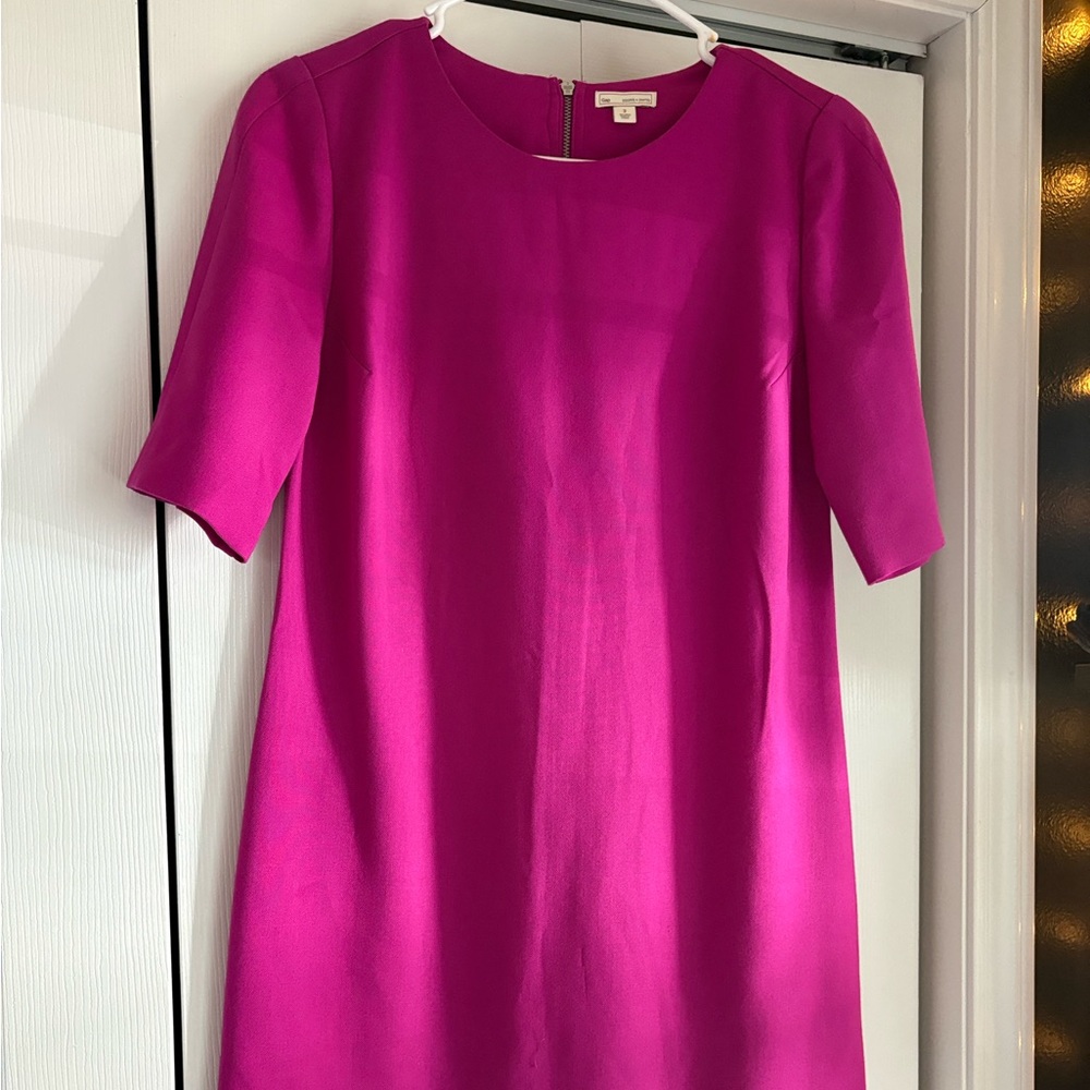 Classic Fuchsia Shift Dress - Unbranded